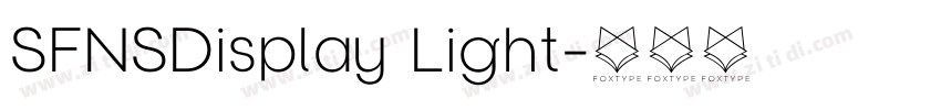SFNSDisplay Light字体转换